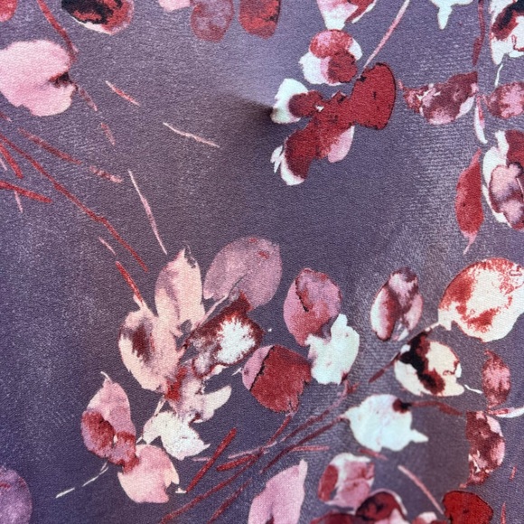 PURE JILL Affinity French Terry Floral Raisin Dress Women’s Medium NWT NEW - Picture 11 of 11